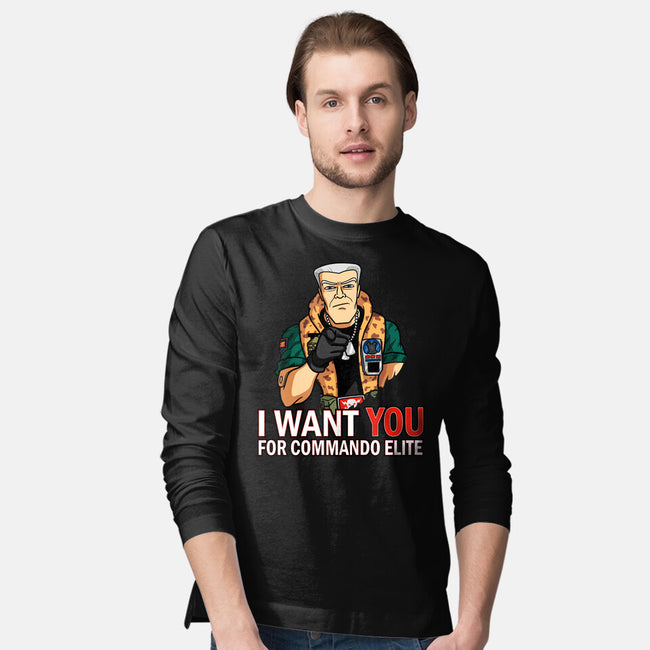 I Want You For Commando Elite-Mens-Long Sleeved-Tee-jasesa
