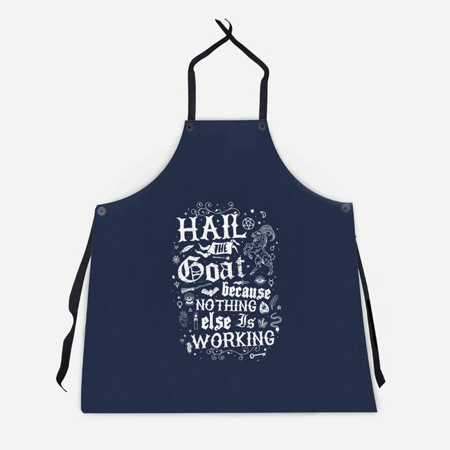 Hail The Goat-Unisex-Kitchen-Apron-Nemons