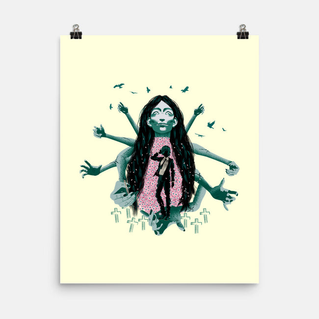 Himeno And Ghost Devil-None-Matte-Poster-Afire