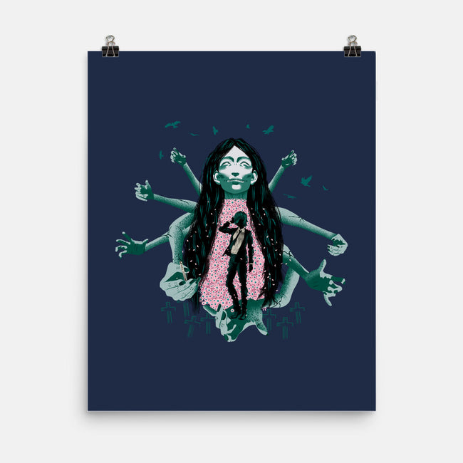 Himeno And Ghost Devil-None-Matte-Poster-Afire