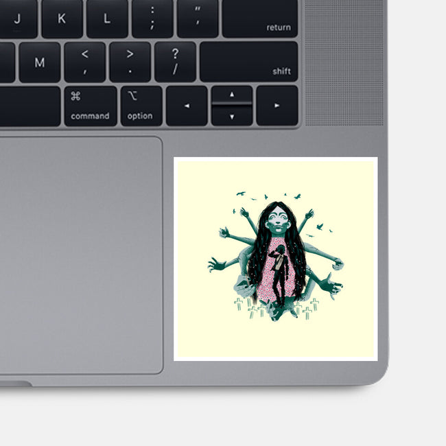 Himeno And Ghost Devil-None-Glossy-Sticker-Afire