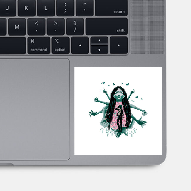 Himeno And Ghost Devil-None-Glossy-Sticker-Afire