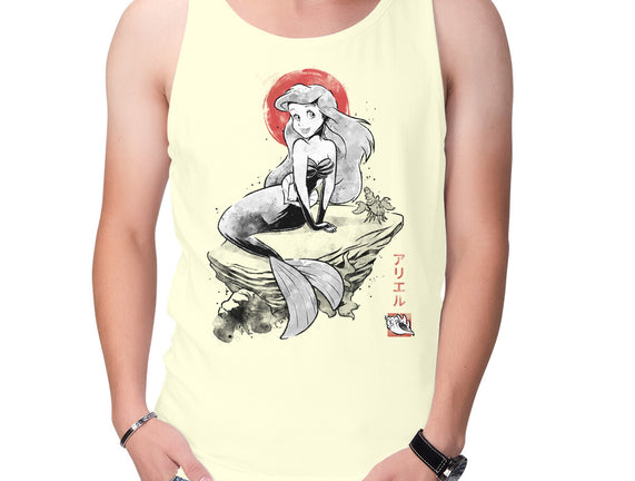 Queen Of The Wave Sumi-e