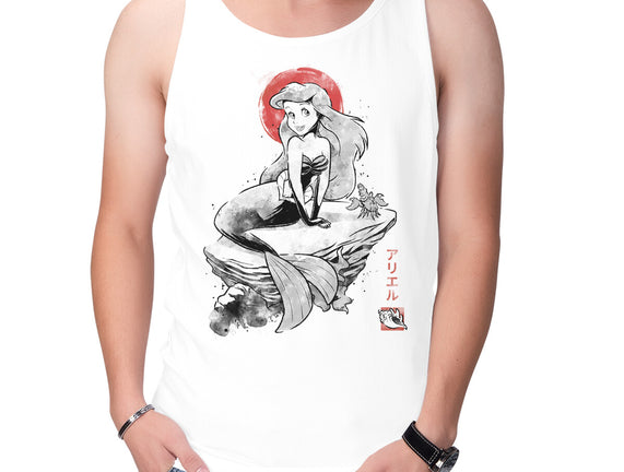 Queen Of The Wave Sumi-e