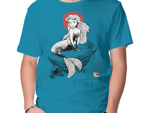 Queen Of The Wave Sumi-e