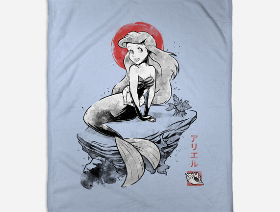 Queen Of The Wave Sumi-e