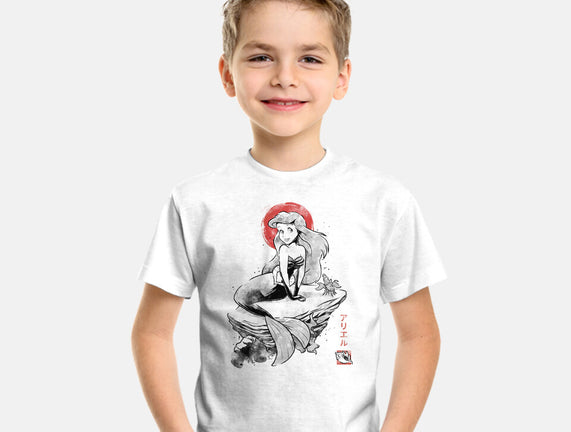 Queen Of The Wave Sumi-e