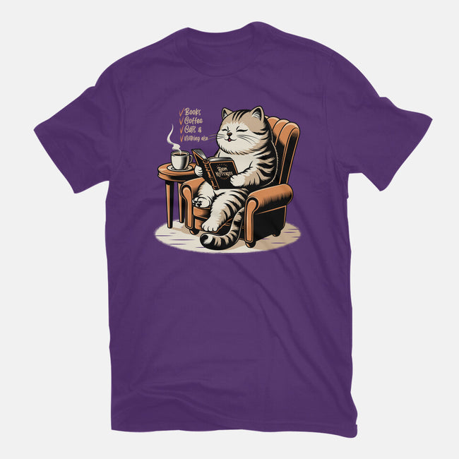 Books Coffee And Cats-Youth-Basic-Tee-Popnotic