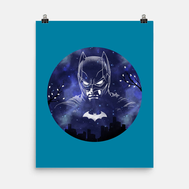 Galaxy Dark Knight-None-Matte-Poster-Astrobot Invention