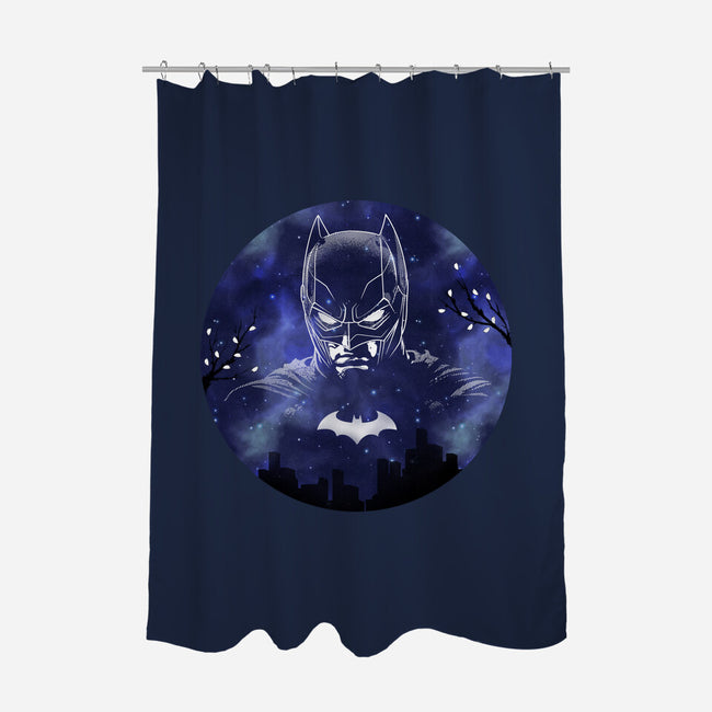 Galaxy Dark Knight-None-Polyester-Shower Curtain-Astrobot Invention