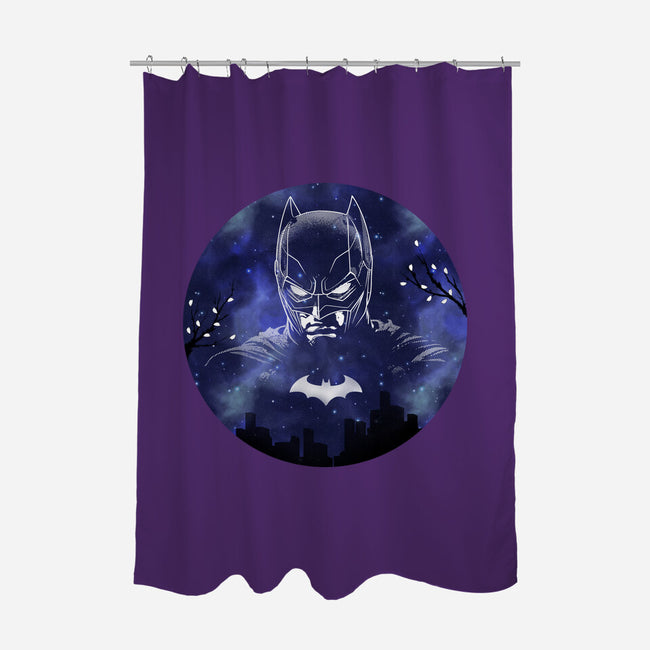Galaxy Dark Knight-None-Polyester-Shower Curtain-Astrobot Invention