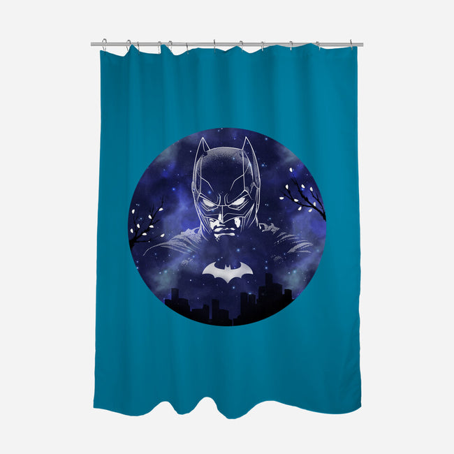 Galaxy Dark Knight-None-Polyester-Shower Curtain-Astrobot Invention