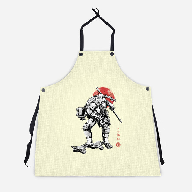 Ninja Donatello Sumi-E-Unisex-Kitchen-Apron-Astrobot Invention