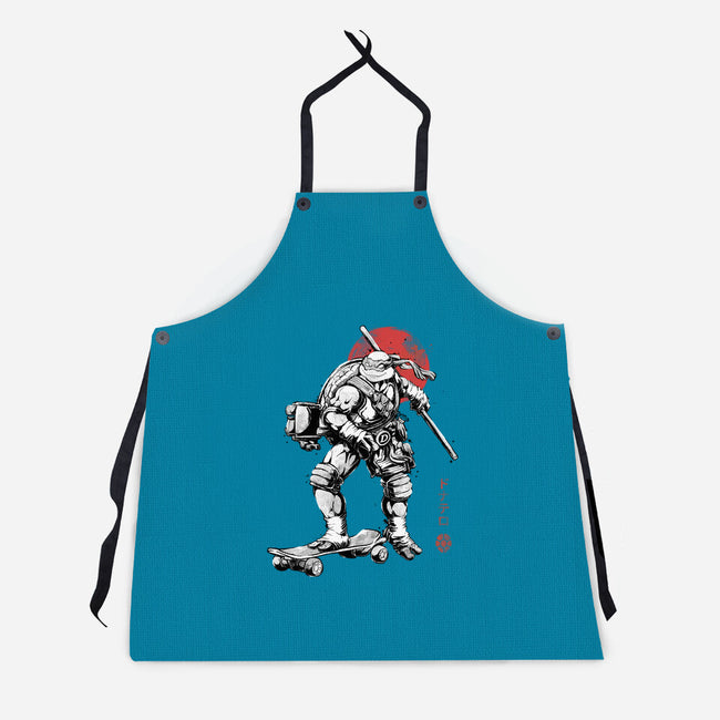 Ninja Donatello Sumi-E-Unisex-Kitchen-Apron-Astrobot Invention
