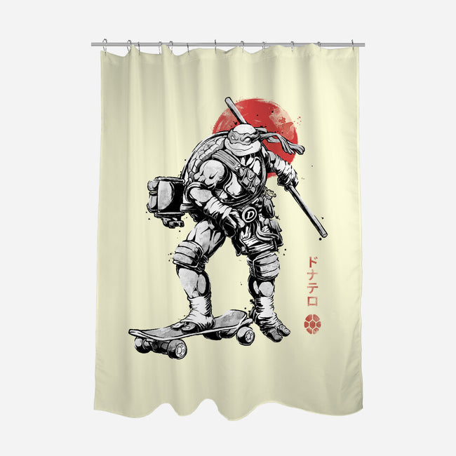 Ninja Donatello Sumi-E-None-Polyester-Shower Curtain-Astrobot Invention