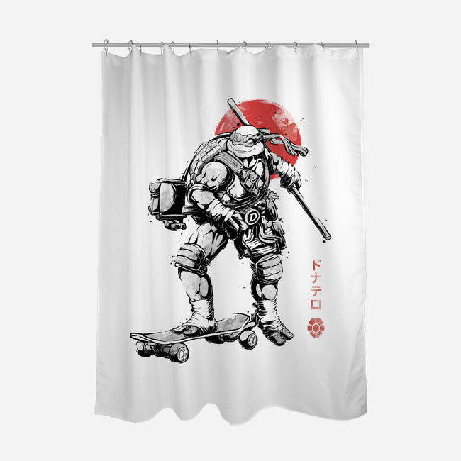 Ninja Donatello Sumi-E-None-Polyester-Shower Curtain-Astrobot Invention