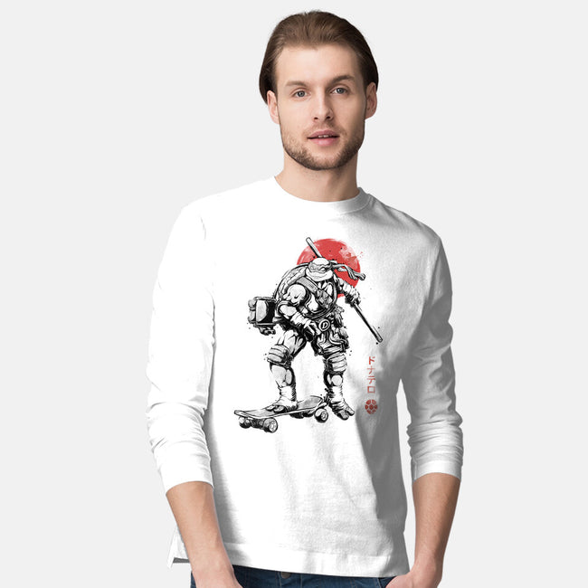 Ninja Donatello Sumi-E-Mens-Long Sleeved-Tee-Astrobot Invention