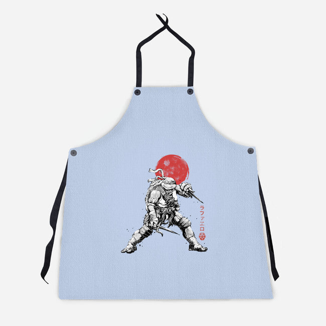 Ninja Raphael Sumi-E-Unisex-Kitchen-Apron-Astrobot Invention