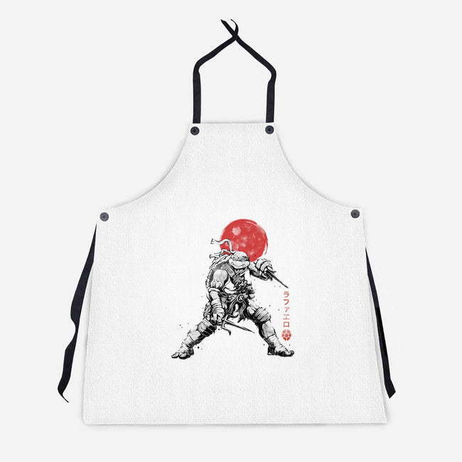 Ninja Raphael Sumi-E-Unisex-Kitchen-Apron-Astrobot Invention