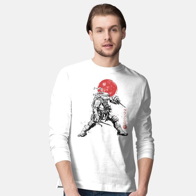 Ninja Raphael Sumi-E-Mens-Long Sleeved-Tee-Astrobot Invention
