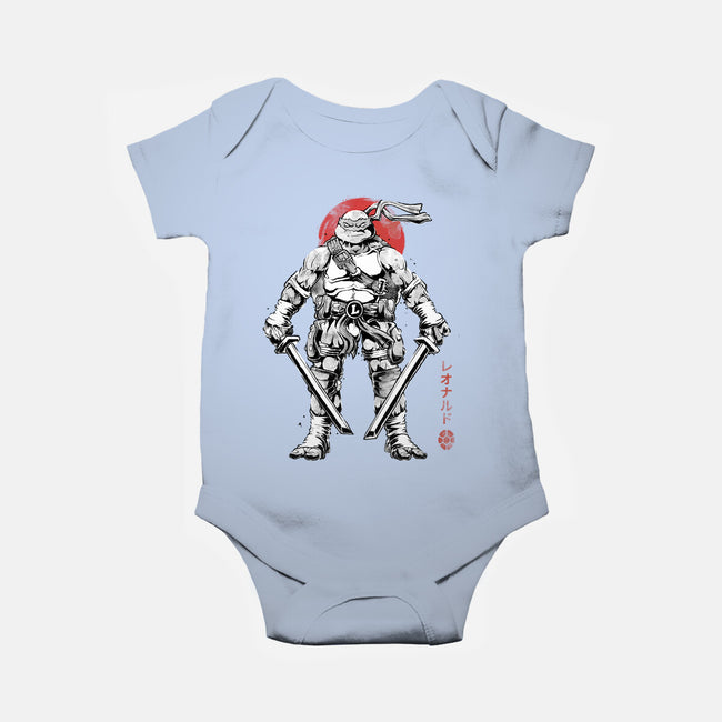 Ninja Leonardo Sumi-E-Baby-Basic-Onesie-Astrobot Invention