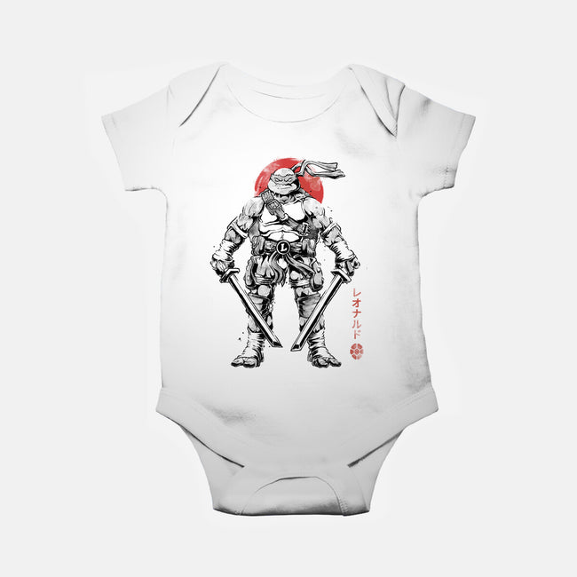 Ninja Leonardo Sumi-E-Baby-Basic-Onesie-Astrobot Invention