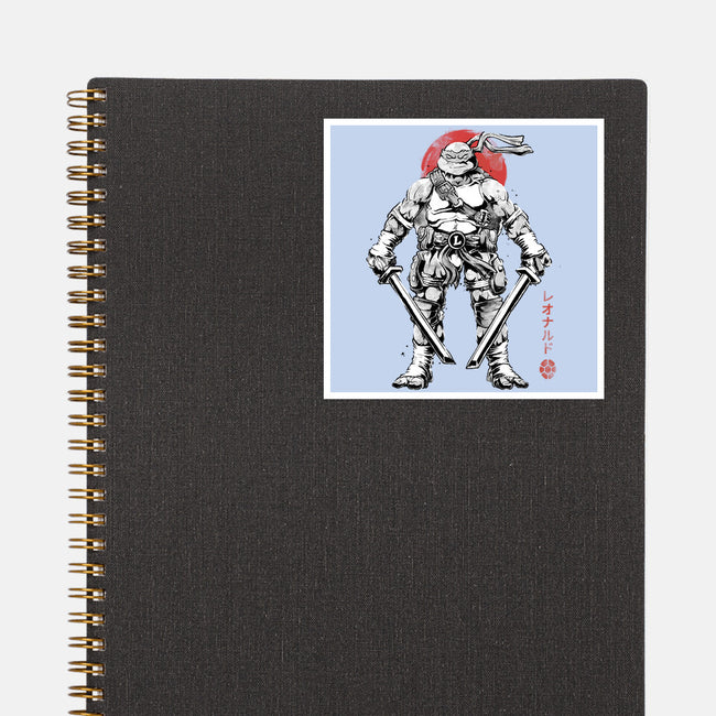 Ninja Leonardo Sumi-E-None-Glossy-Sticker-Astrobot Invention