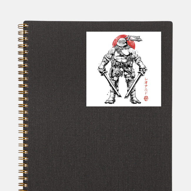 Ninja Leonardo Sumi-E-None-Glossy-Sticker-Astrobot Invention