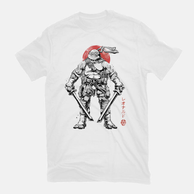 Ninja Leonardo Sumi-E-Mens-Basic-Tee-Astrobot Invention