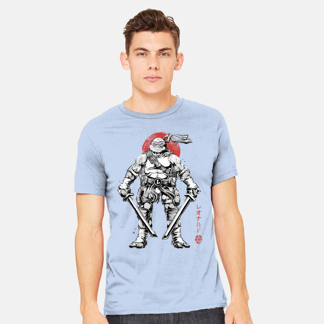 Ninja Leonardo Sumi-E-Mens-Heavyweight-Tee-Astrobot Invention
