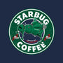 Starbug Coffee-Womens-Fitted-Tee-rocketman_art