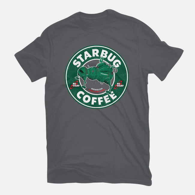 Starbug Coffee-Womens-Fitted-Tee-rocketman_art