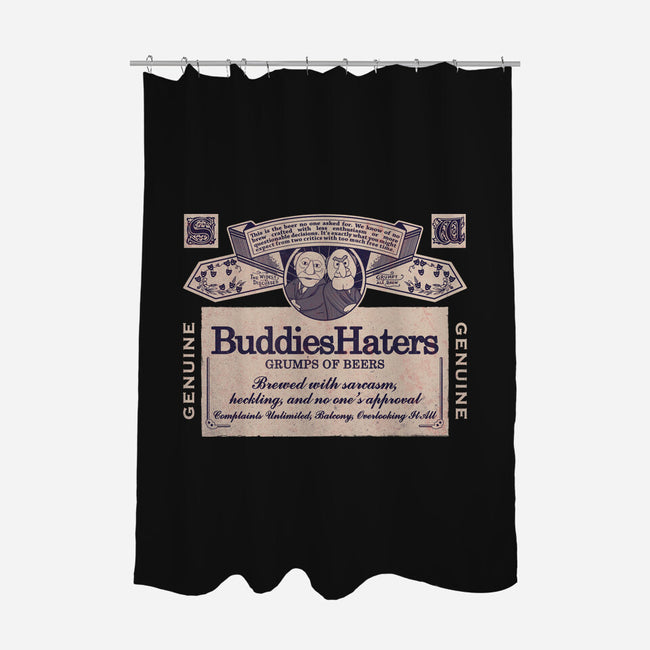 BuddiesHaters-None-Polyester-Shower Curtain-NMdesign