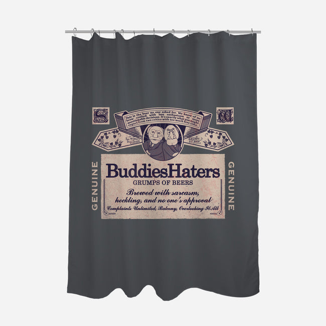 BuddiesHaters-None-Polyester-Shower Curtain-NMdesign