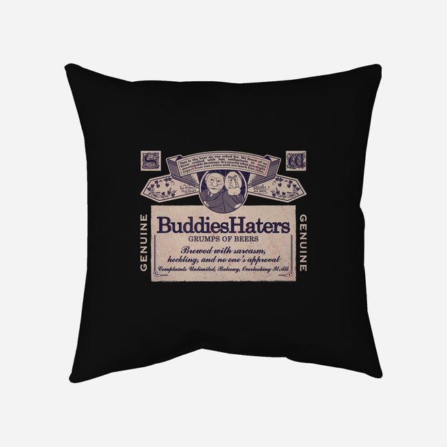 BuddiesHaters-None-Removable Cover w Insert-Throw Pillow-NMdesign