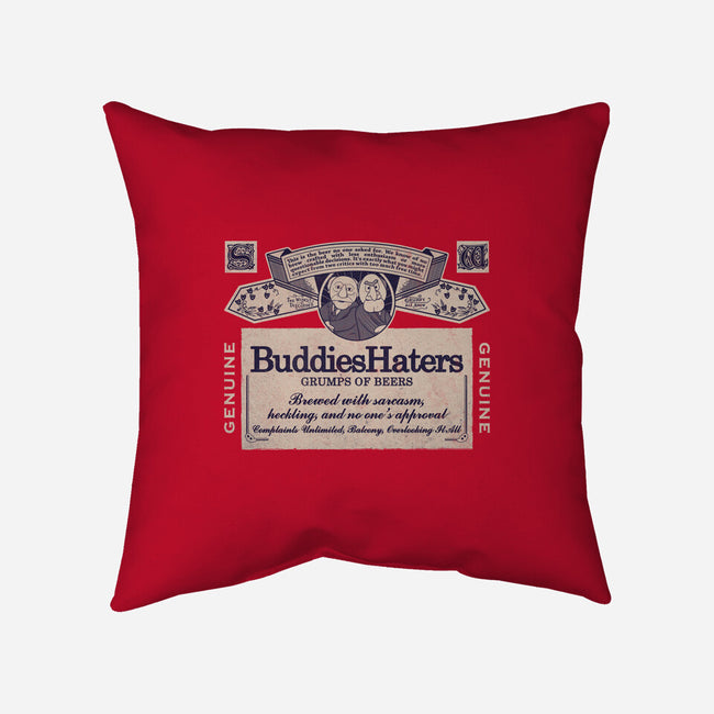BuddiesHaters-None-Removable Cover w Insert-Throw Pillow-NMdesign