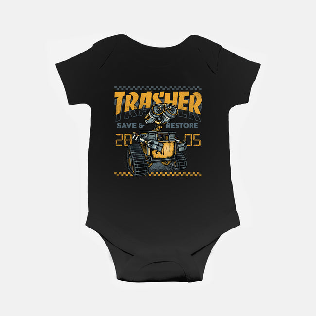 Trasher Save And Restore-Baby-Basic-Onesie-momma_gorilla