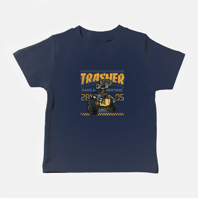 Trasher Save And Restore-Baby-Basic-Tee-momma_gorilla