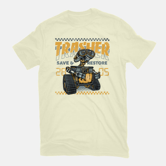 Trasher Save And Restore-Mens-Basic-Tee-momma_gorilla
