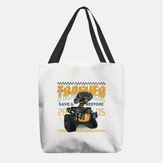 Trasher Save And Restore-None-Basic Tote-Bag-momma_gorilla