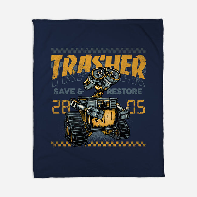 Trasher Save And Restore-None-Fleece-Blanket-momma_gorilla