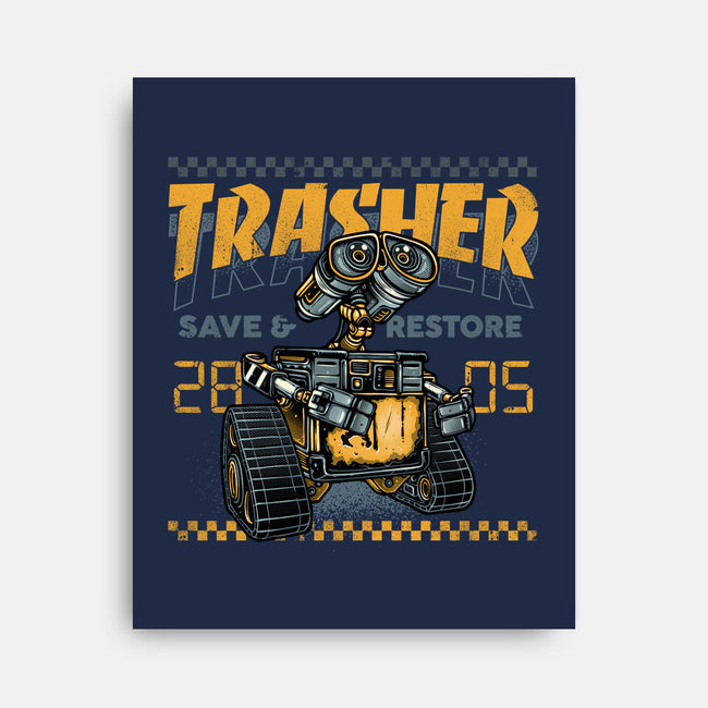Trasher Save And Restore-None-Stretched-Canvas-momma_gorilla