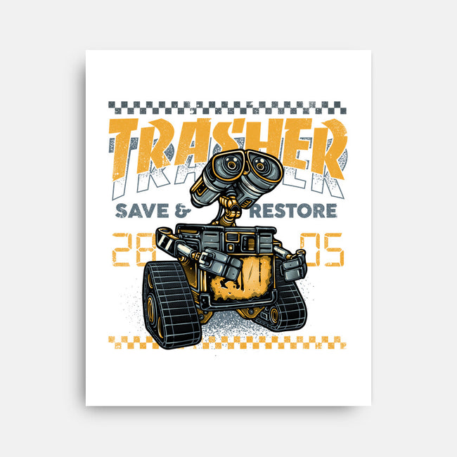 Trasher Save And Restore-None-Stretched-Canvas-momma_gorilla