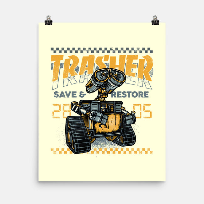 Trasher Save And Restore-None-Matte-Poster-momma_gorilla