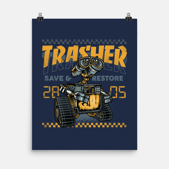 Trasher Save And Restore-None-Matte-Poster-momma_gorilla