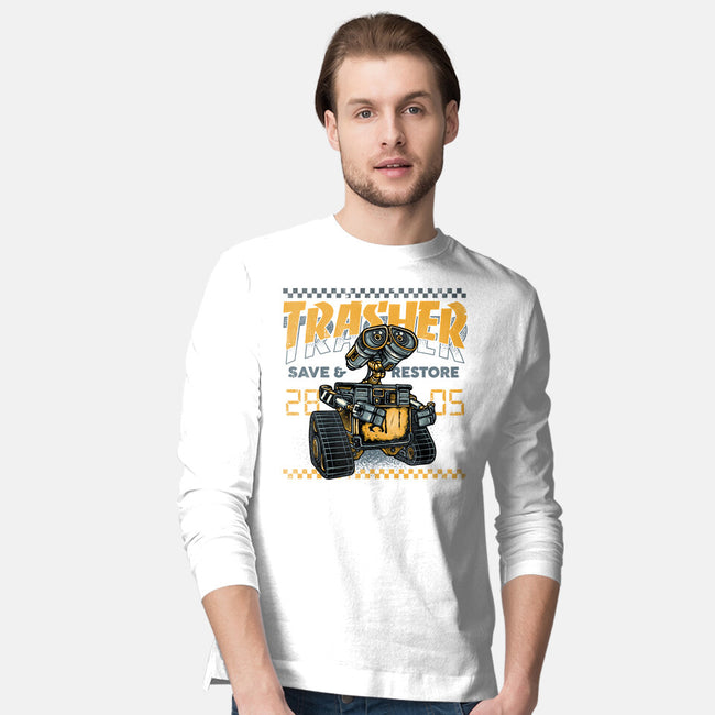 Trasher Save And Restore-Mens-Long Sleeved-Tee-momma_gorilla
