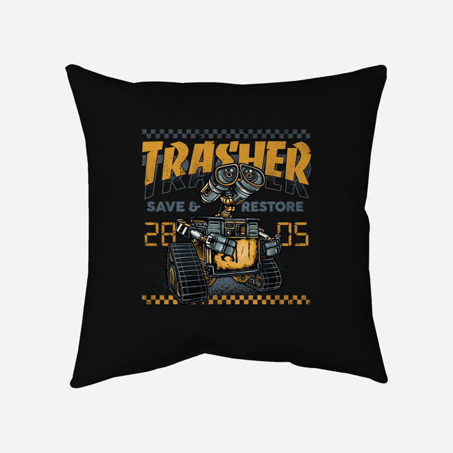 Trasher Save And Restore-None-Removable Cover w Insert-Throw Pillow-momma_gorilla