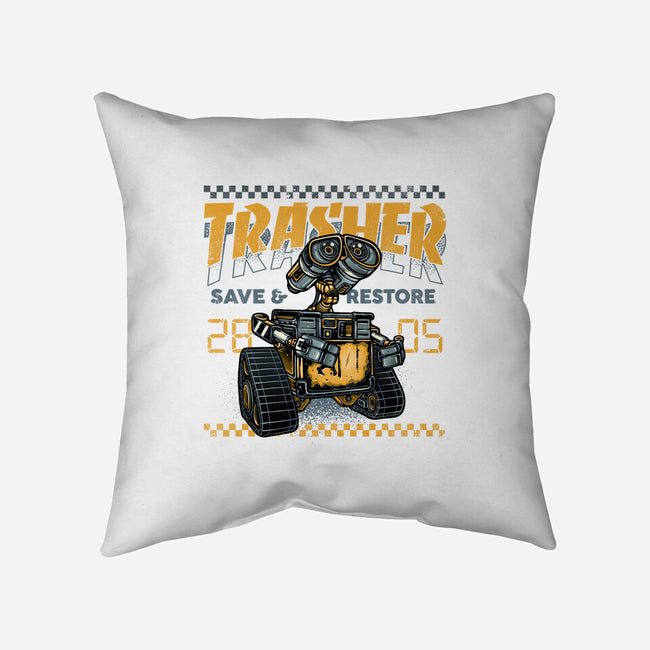Trasher Save And Restore-None-Removable Cover w Insert-Throw Pillow-momma_gorilla
