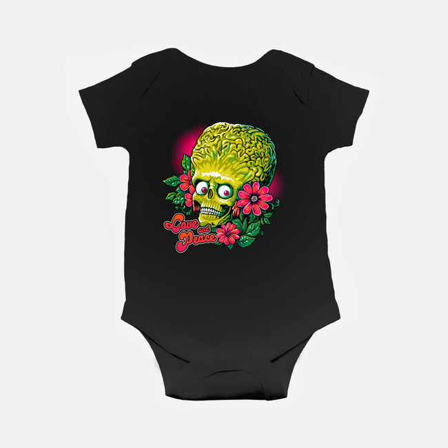 Love And Peace-Baby-Basic-Onesie-daobiwan