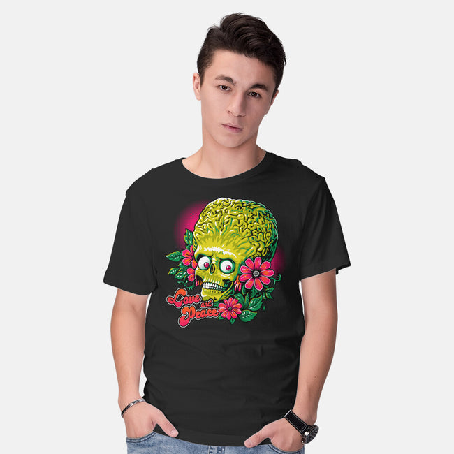 Love And Peace-Mens-Basic-Tee-daobiwan